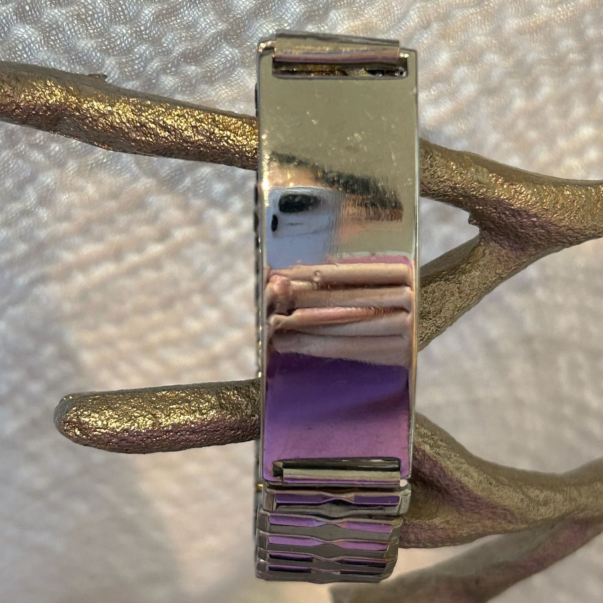 Vintage Stainless Steel Expansion Watch Band Bracelet